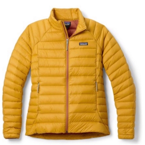 Patagonia Women’s XXL Down Sweater Puffer Jacket Yellow Cosmic Gold NWT 1 - Picture 8 of 15